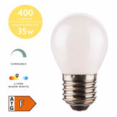 5 Pack Frosted Golf Ball LED E27 Bulb 4w 400LM